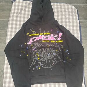 Sp5der Hoodie Black and Pink *AUTHENTIC*